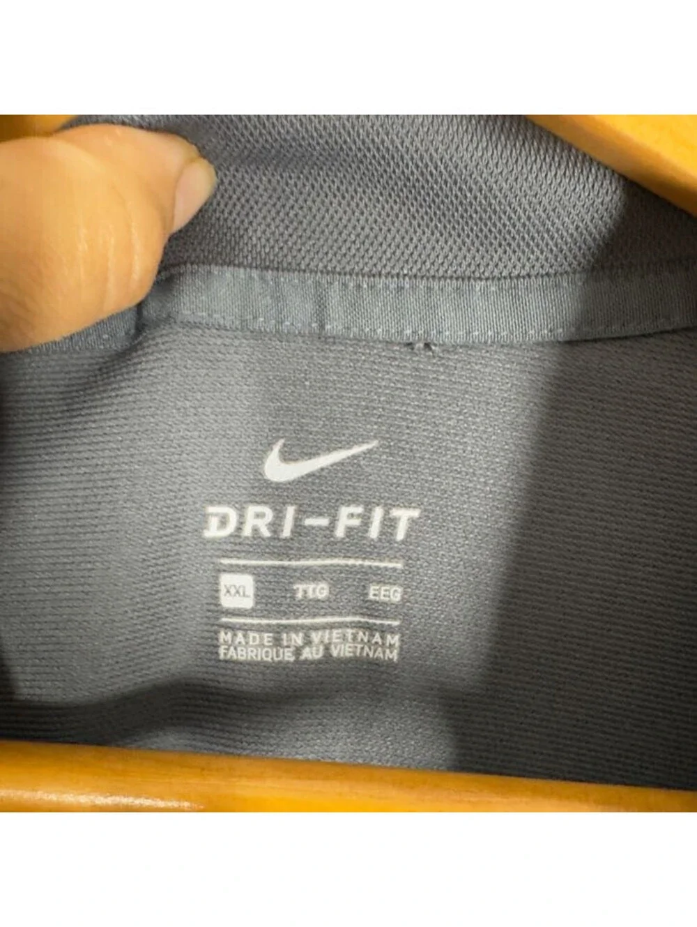 Nike Activewear Polo Shirt Women 2XL Gray Button Collared Short Sleeve Dri Fit